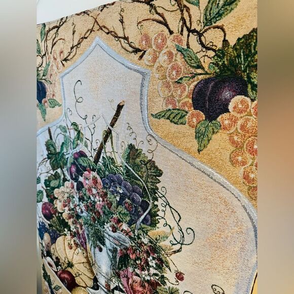 Vintage Glynda Turley Tapestry Fruit Hanging 37.5x25.5 - Picture 7 of 7